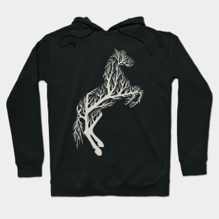 horse tree illustration Hoodie